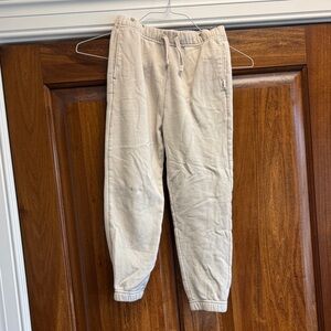 Abercrombie Kids Girls Beige Jogger Pants